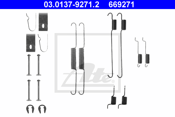 Kit de montage machoires de frein ATE 03.0137-9271.2 (X1)