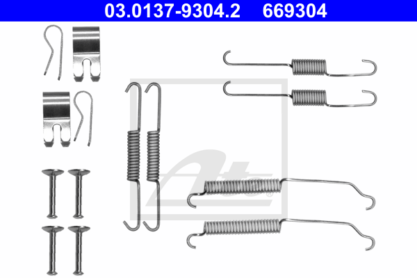 Kit de montage machoires de frein ATE 03.0137-9304.2 (X1)