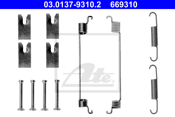 Kit de montage machoires de frein ATE 03.0137-9310.2 (X1)