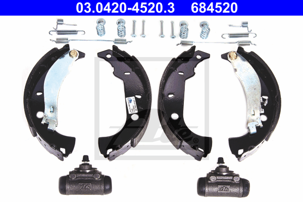 kit de frein arrière simple ou prémonté ATE 03.0420-4520.3 (X1)