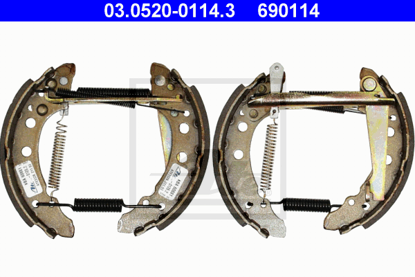 kit de frein arrière simple ou prémonté ATE 03.0520-0114.3 (X1)