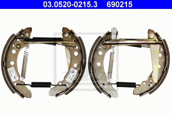kit de frein arrière simple ou prémonté ATE 03.0520-0215.3 (X1)