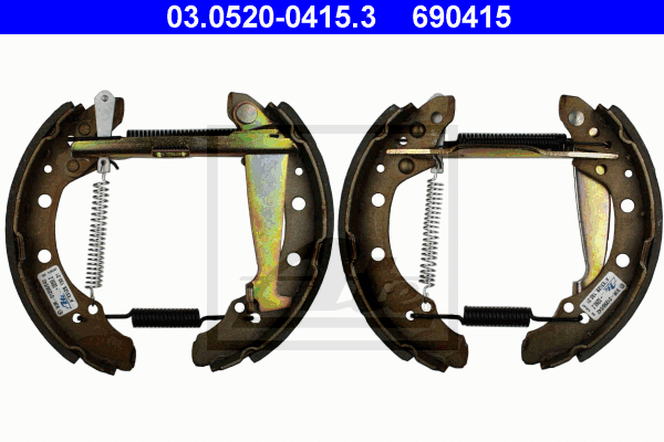 kit de frein arrière simple ou prémonté ATE 03.0520-0415.3 (X1)