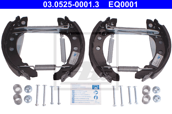 kit de frein arrière simple ou prémonté ATE 03.0525-0001.3 (X1)