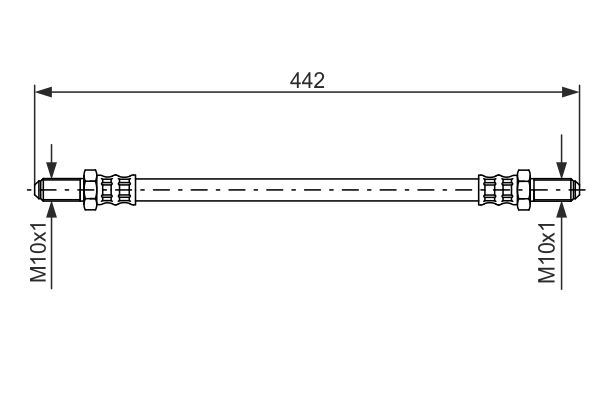 Flexible de frein BOSCH 1 987 476 469 (X1)