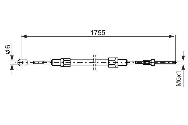 Cable de frein à main BOSCH 1 987 477 071 (X1)