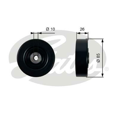 Galet enrouleur accessoires GATES T36440 (X1)