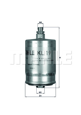Filtre a  carburant KNECHT KL 19 (X1)