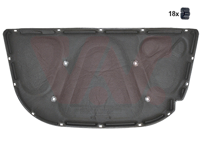 Insonorisant capot moteur VAN WEZEL 0318460 (X1)