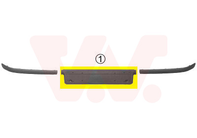 Support de plaque d'immatriculation VAN WEZEL 0646580 (X1)