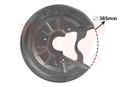 Déflecteur disques de freins VAN WEZEL 7623373 (X1)