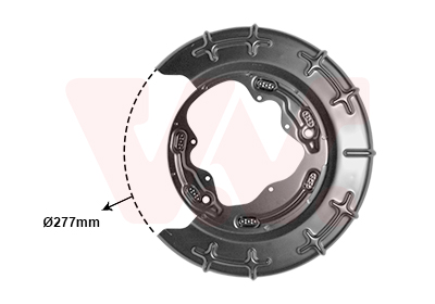 Déflecteur disques de freins VAN WEZEL 8207373 (X1)