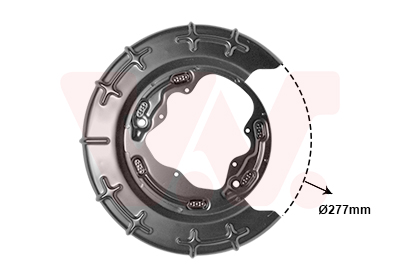 Déflecteur disques de freins VAN WEZEL 8207374 (X1)