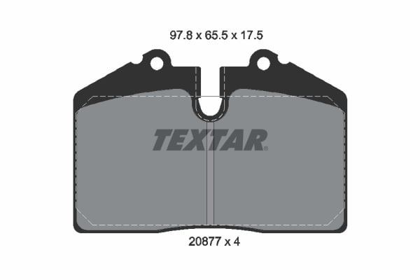 Plaquettes de frein TEXTAR 2087708 (X1)