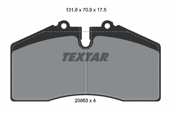 Plaquettes de frein TEXTAR 2095302 (X1)