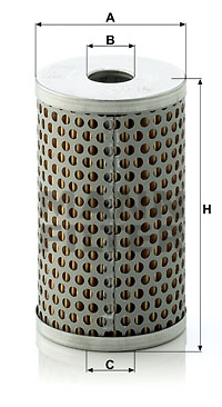 Filtre a  huile de circuit hydraulique MANN-FILTER H 601/4 (X1)