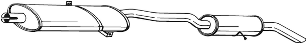 Silencieux arriere BOSAL 286-145 (X1)