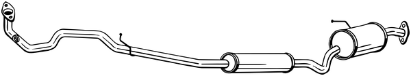 Silencieux central BOSAL 293-159 (X1)