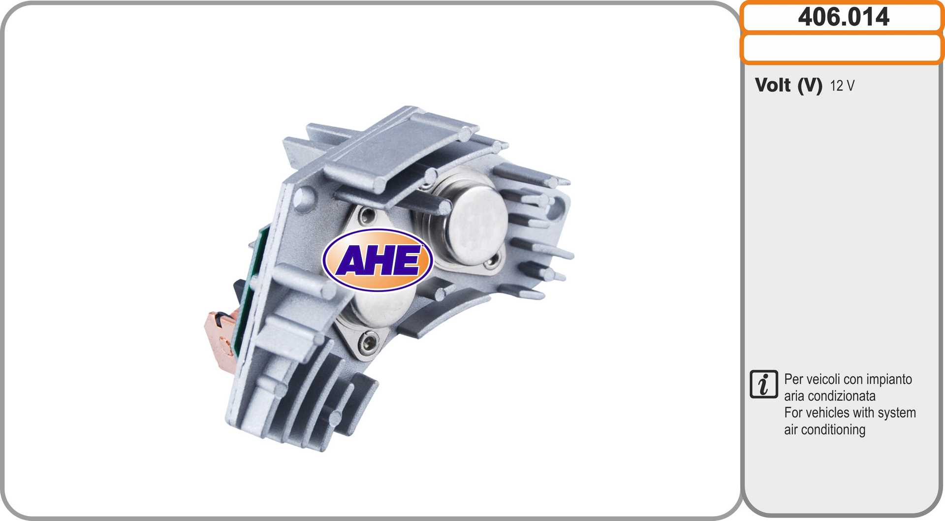 commande, ventilateur electrique (refroidissement) AHE 406.014 (X1)