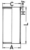 Chemise de cylindre KOLBENSCHMIDT 89734190 (X1)