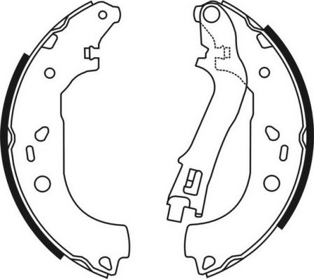 kit de frein arrière simple ou prémonté ABE C0F032ABE (X1)