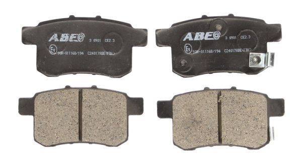 Plaquettes de frein arriere ABE C24017ABE-P (X1)