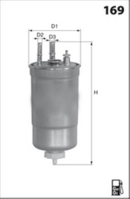 Filtre a  carburant MISFAT M292 (X1)