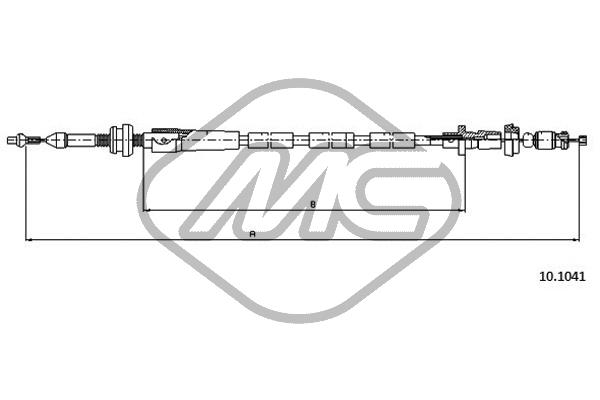 Cable d'accelerateur Metalcaucho 80613 (X1)