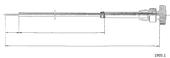 Tirette de starter CABOR 1905.1 (X1)