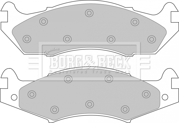 Plaquettes de frein avant BORG & BECK BBP1566 (X1)