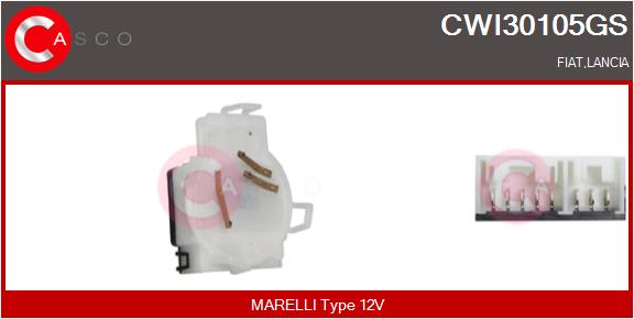 Régulateur, intervalle d'essuyage CASCO CWI30105GS (X1)