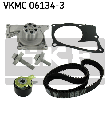 SKF Kit de distribution avec pompe à eau Pour RENAULT CLIO TWINGO VKMC 06134-2