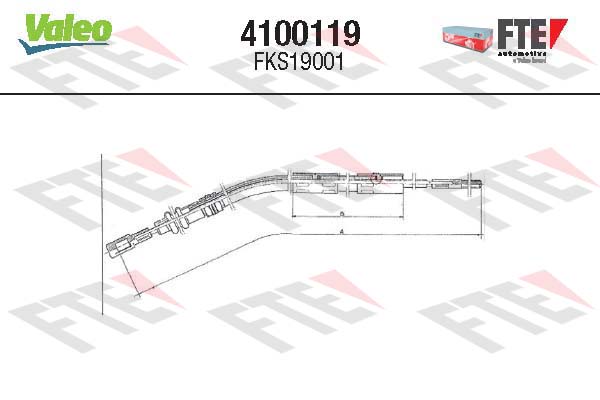Cable d'embrayage FTE 4100119 (X1)