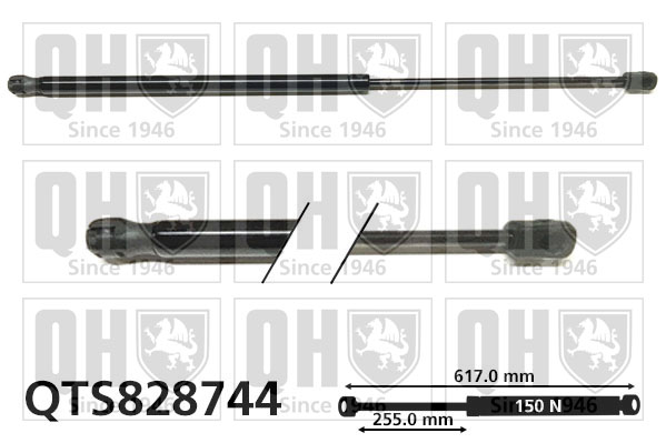 Verin de toit cabriolet QUINTON HAZELL QTS828744 (X1)