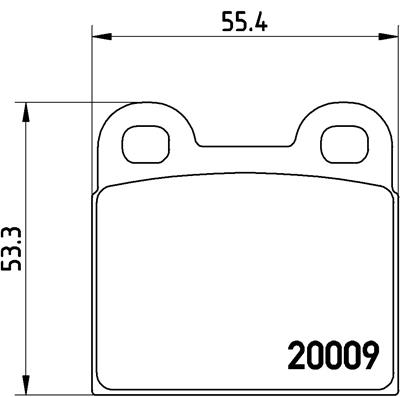 Plaquettes de frein BREMBO P 06 001 (Jeu de 4)