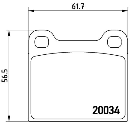 Plaquettes de frein BREMBO P 59 001 (Jeu de 4)