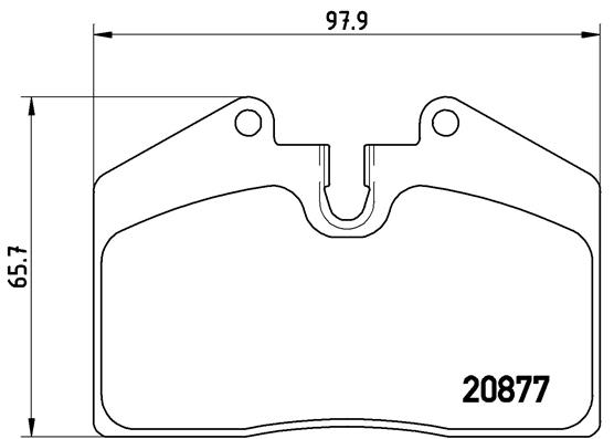 Plaquettes de frein BREMBO P 85 094 (Jeu de 4)