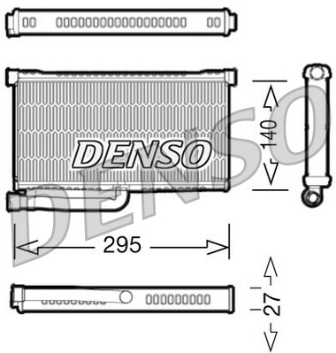 Radiateur de chauffage DENSO DRR02004 (X1)