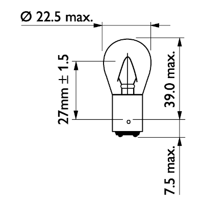 Ampoules PHILIPS 13402CP (X1)
