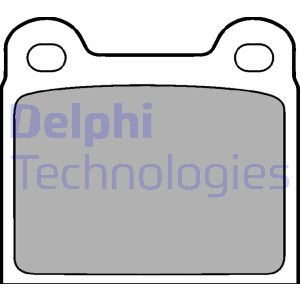 Plaquettes de frein DELPHI LP18 (X1)